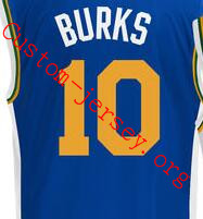 Alec Burks basketball jersey  navy blue