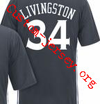  #34 Shaun Livingston basketball jersey sleeved
