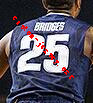 #25 Mikal Bridges Villanova University basketball jersey