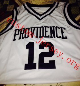 #12 God shammgod Providence jersey white