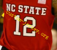 #12 anthony barber nc state basketball jersey red,white