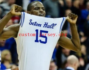 #15 isaiah whitehead seton hall basketball jersey blue,white