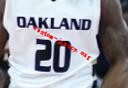#20 Kahlil Felder 	Oakland basketball jersey black, white
