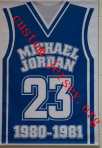 #23 Michael Jordan's Retired Jersey at Laney High School