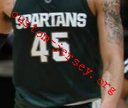 #45 Denzel Valentine Michigan State Spartans  College Basketball Jersey