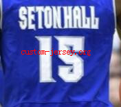 #15 isaiah whitehead seton hall basketball jersey blue,white