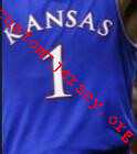 #1 wayne selden kansas basketball jersey white, blue