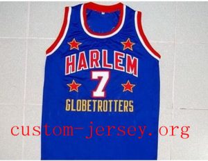#7 "TOO TALL" HALL HARLEM GLOBETROTTERS JERSEY BLUE NEW ANY SIZE