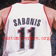 #11 Arvydas Sabonis Portland basketball jersey black,white,red
