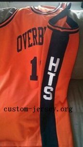 #13 Wilt Chamberlain Throwback Overbrook High School Jersey orange