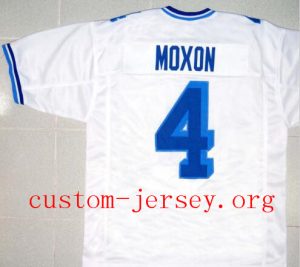#4 JONATHAN "MOX" MOXON VARSITY BLUES MOVIE JERSEY blue,white