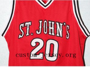 CHRIS MULLIN #20 ST JOHN'S UNIVERSITY REDMEN JERSEY NEW SEWN