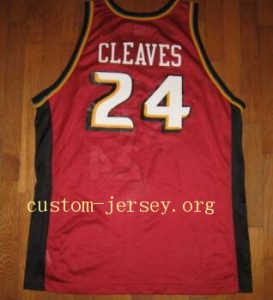 #24 Mateen Cleaves throwback jersey blue,red