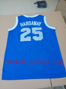 #25 penny hardaway memphis state jersey blue,white