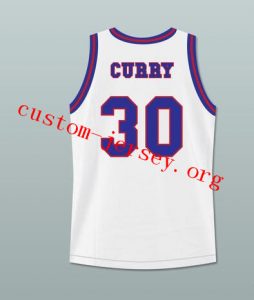 Stephen Curry Charlotte Christian High School Knights White Basketball Jersey