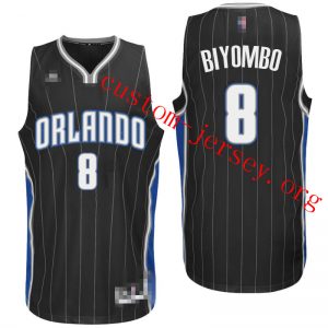 #8 Bismack Biyombo Orlando Magic basketball Jersey black,white,blue