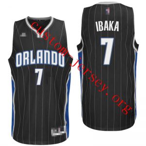 #7 Serge Ibaka Orlando Magic basketball Jersey white,black,blue