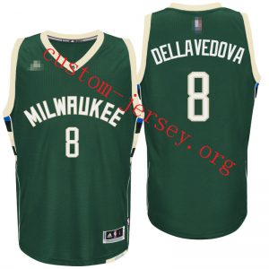 #8 Milwaukee Bucks Matthew Dellavedova 2016 New Swingman Jersey white,black,green