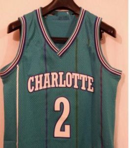 #2 Larry Johnson Charlotte Hornets Throwback "Grandmama" jersey