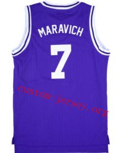 #7 Pistol Pete Maravich Daniel purple jersey