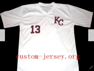 #13 “D. JETER” KALAMAZOO baseball jersey white