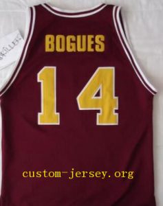 #14 Tyrone "Muggsy" Bogues Dunbar high school Poets jersey