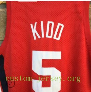 #5 1980 Jason Kidd New Jersey Nets jersey red