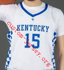 #15 Isaac Humphries Kentucky jersey blue,white