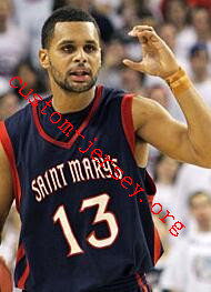 #13 Patty Mills Saint Mary jersey navy blue,white