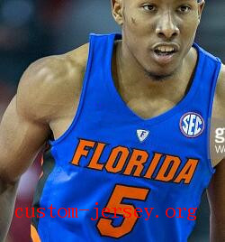 #5 Kevaughn Allen florida jersey blue,white