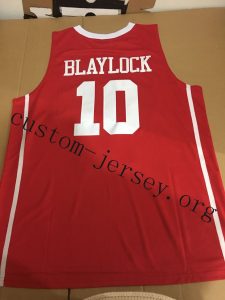 #10 Mookie Blaylock oklahoma jersey red