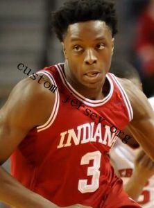 #3 og anunoby indiana basketball jersey red,white