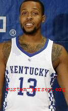 #13 Isaiah Briscoe Kentucky jersey blue,white