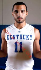 #11 Mychal Mulder Kentucky jersey blue,white