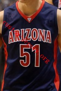 #51 Paulo Cruz Arizona Wildcats jersey navy blue,white