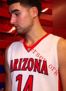 #14 Dusan Ristic Arizona Wildcats jersey blue,red,navy blue