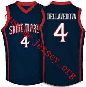 #4 Matt Dellavedova Saint Mary jersey navy blue,white