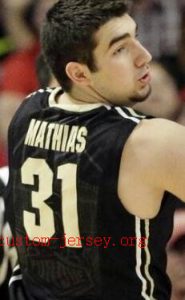 #31 Dakota Mathias purdue basketball jersey black,white