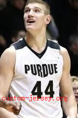#44 isaac haas purdue basketball jersey black,white