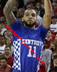 #11 Mychal Mulder Kentucky jersey blue,white