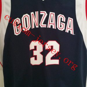 #32 Zach Collins Gonzaga Bulldogs jersey navy blue,white