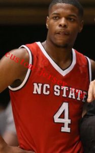 #4 dennis smith jr nc state jersey red,white