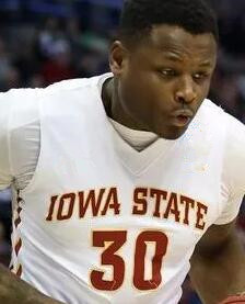 #30 deonte burton iowa state jersey yellow,red,white