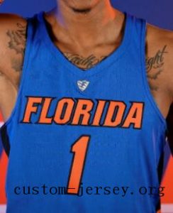 #1 Devin Robinson florida jersey blue,white