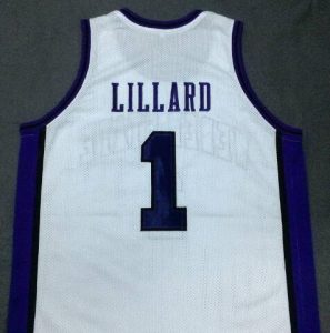 DAMIAN LILLARD Weber State basketball jersey